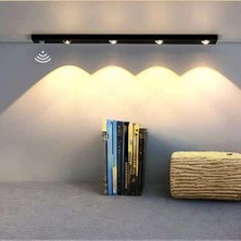3 Adet 60 cm Hareket Sensörlü, Sensörsüz Kullanılabilir USB Şarjlı Taşınabilir Mutfak, Dolap, Gece Lambası