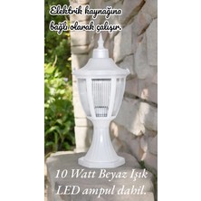 Set Üstü Bahçe Aydınlatma Armatürü, Bahçe Duvar Aydınlatma Apliği 10 Watt Beyaz Işık LED Ampul Dahil