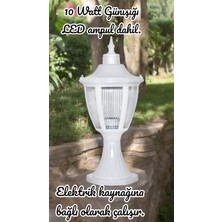 10 Watt Günışığı Ampullü Dekoratif Set Üstü Bahçe Aydınlatma Armatürü, Bahçe Duvar Aydınlatma Apliği