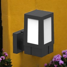 Elektrikle Çalışır, E27 Duy Modern Tasarım Bahçe Duvar Apliği, Duvar Armatürü, Balkon, Teras Apliği