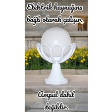 E27 Duylu Dekoratif Set Üstü Armatür, Bahçe Duvar Aydınlatma Apliği, Papatya Bahçe Duvar Armatürü