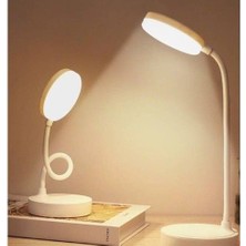Full Reyon Şarjlı, 3 Işık Modlu, Her Yere Çevrilebilir, Taşınabilir, Mini - Modern Masa, Çalışma, Gece Lambası