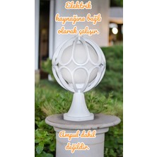 E27 Duylu Set Üstü Armatür, Bahçe Duvar Aydınlatma Apliği, Bahçe Duvar Armatürü, Papatya Armatür