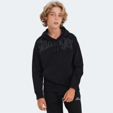 Slazenger LETTO Unisex Çocuk Sweatshirt Siyah