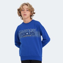 Slazenger LAST Unisex Çocuk Sweatshirt Saks Mavi