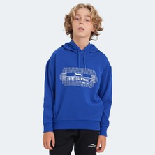 Slazenger LAYO Unisex Çocuk Sweatshirt Saks Mavi