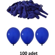 Atölye Mi Lacivert Balon 12" - 30 cm Lateks Lacivert Renk Balon 100'LU Paket