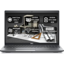 Dell M3591 Intel Core Ultra 155H 8gb Ram 4tb SSD 4gb Nvıdıa Rtx A500 15.6" Fhd Windows 11 Pro Taşınabilir Iş Istasyonu