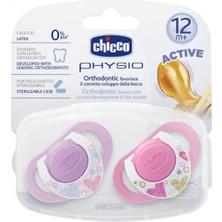 Chicco 2 Li Physio Kauçuk Emzik 12 Ay+ Kız