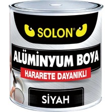 Isıya Dayanıklı 2 Adet Alüminyum Yaldız Boya Siyah 125 Ml. 2 li Paket