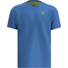 Bidi Badu Crew Inside Out V-Neck Tee - Blue, Neon Green