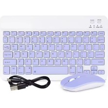 Erdineks 10 Inç Mini Taşınabilir Bluetooth Klavye Mouse Set Android/ios/windows Uyumlu Kablosuz Klavye Mouse