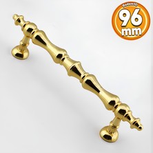 Badem10 Nilay Gold Metal Kulp 96 Mm-9.6 cm Mobilya Çekmece Mutfak Dolabı Dolap Kulpları Kulbu Kulpu Altın