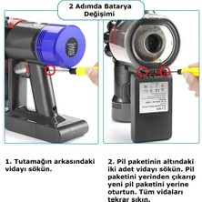 Robogil Dyson V11 4000MAH Uyumlu Batarya 25.2V Pil Dikey Süpürge Bataryası DYSV11-2140