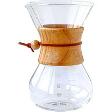 Grossberg Coffee Chemex Cam Kahve Sürahisi 600 ml 4 Numara Filtre Kağıdı Set