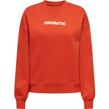 Only Onlsofıa L/s Word O-Neck Kadın Sweatshırt