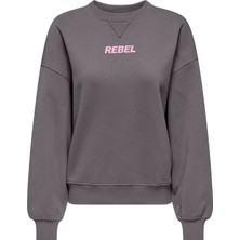 Only Onlsofıa L/s Word O-Neck Kadın Sweatshırt