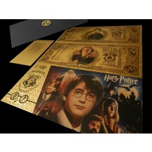 24 Ayar Altın Kaplama 3lü Koleksiyonluk Harry Potter Filmi Kart Seti