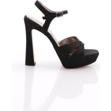 DGN 2009 Kadin Bilekten Bağlama Topuklu Ayakkabi