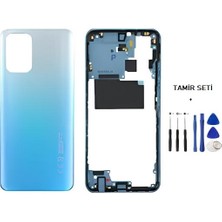 Xiaomi Redmi NOTE 10S  FULL Kasa Arka Kapak Takım MAVİ - TAMİR SETİ