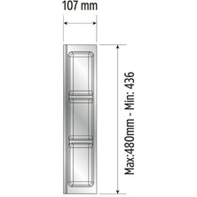 Mutfak Çekmece Içi Kaşıklık Üç  Bölmeli Modül 11cmx 48cm Beyaz