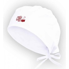 Beyaz Bestcehef Yazılı Şef ve Aşçılara Özel Mutfak Bonesi