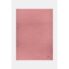 Vakko Pamuk Ipek Monogram Şal 40753-GÜL Kurusu