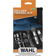 Resmi Distribütör Garantili Deluxe Travel Kit Wahl 5604-616 Pilli Saç-Sakal Kuru 1 - 3 2 Yıl