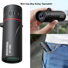 Triline 2000X24 Zoom Monoküler Mini Taşınabilir Hd Dürbün Su Geçirmez Tripod Telefon Tutacağı