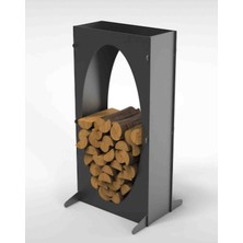 HomeArt Nepa Yakacak Odun Rafı Şömine Odun Rafı Odunluk 100CM