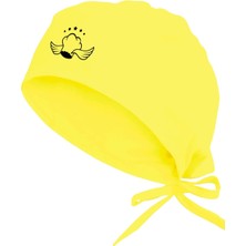 Unisex Sarı Yıldızlı Şef Temalı Mutfak Bone