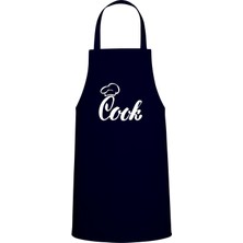 Cook Özel Baskılı Chef Mutfak Önlüğü Lacivert