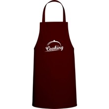Cooking Servis Tasarım Özel Baskılı Chef Mutfak Bordo
