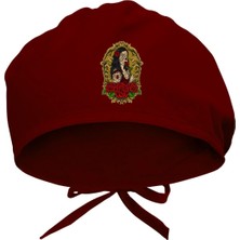 Tasarım Trend Dijital Baskılı Dövemeli Kız Cerrahi Bone - Doktor ve Hemşire Bonesi Hastane Bonesi