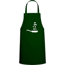 Tava Özel Baskılı Chef Mutfak Önlüğü Avcı Yeşili