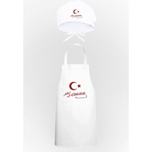 Ayyıldız ve K.atatürk Imzalı Tasarım Mutfak Önlüğü & Bone Avantaj Paketi