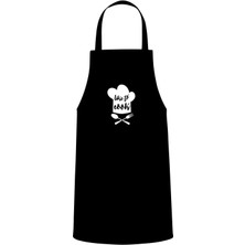 Like To Cook Yazılı Özel Baskı Chef Mutfak Önlüğü Siyah