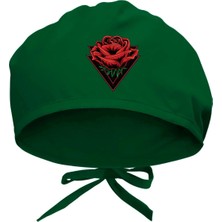 Tasarım Trend Dijital Baskılı Kırmızı Gül Cerrahi Bone