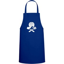 Chef Özel Baskılı Chef Mutfak Önlüğü Saks Mavisi