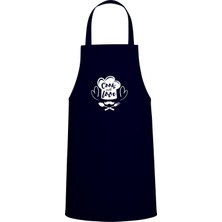 Cook With Love Yazılı Özel Baskı Chef Mutfak Önlüğü Lacivert