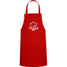 Food Özel Baskılı Chef Mutfak Önlüğü