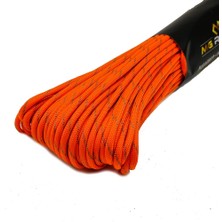 Mg Ropes Polyester Paracord İp 4 mm Neon Turuncu Siyah Desen 30 Metre