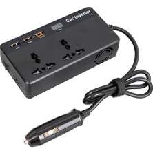 Yeni Estevia Xdn  CZ01/12V-24V 12-24 Volt 200 Watt 3 USB Girişli Araç Power Inverter Company