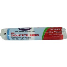 Yeni Estevia Lkm Çöp Torbası Jumbo Boy 80X110CM 400GR 50MIKRON 90LT Mavi Rulo 10 Adet Company