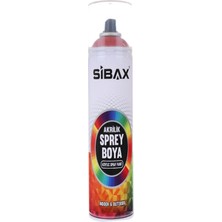 Sibax Akrilik Sprey Boya 400 ml Trafik Kırmızı RAL3020