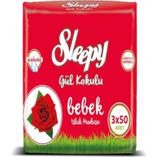 Sleepy Islak Havlu Gül Kokulu 3X50