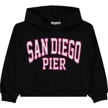 Civil Girls Kız Çocuk Sweatshirt 6-9 Yaş Siyah