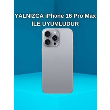 Paladyum Case iPhone 16 Pro Max Uyumlu Gümüş Yıldızlı Şeffaf Kılıf