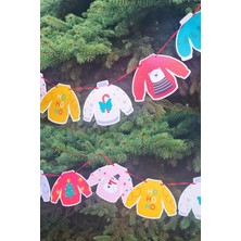 Yılbaşı Ipe Dizili Kart Süsler Yılbaşı Desenli Kazaklar Banner