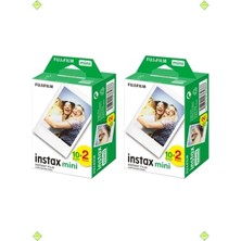 Fotoğraf Kağıtları Instax Mini 12 Makineler ile Uyumlu 20'li Film 2 Kutu 40 Adet Poz Beyaz